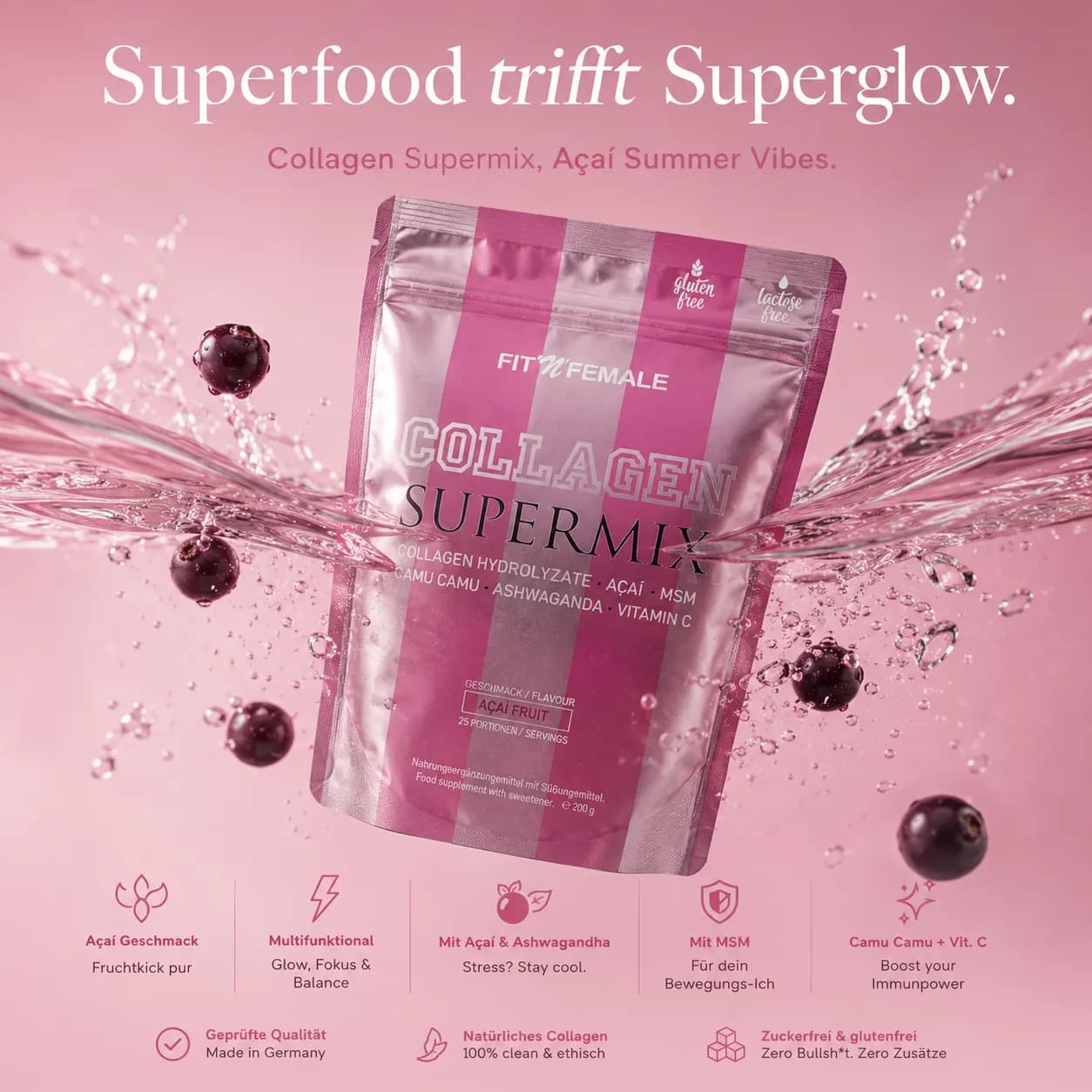 Collagen supermix wasser