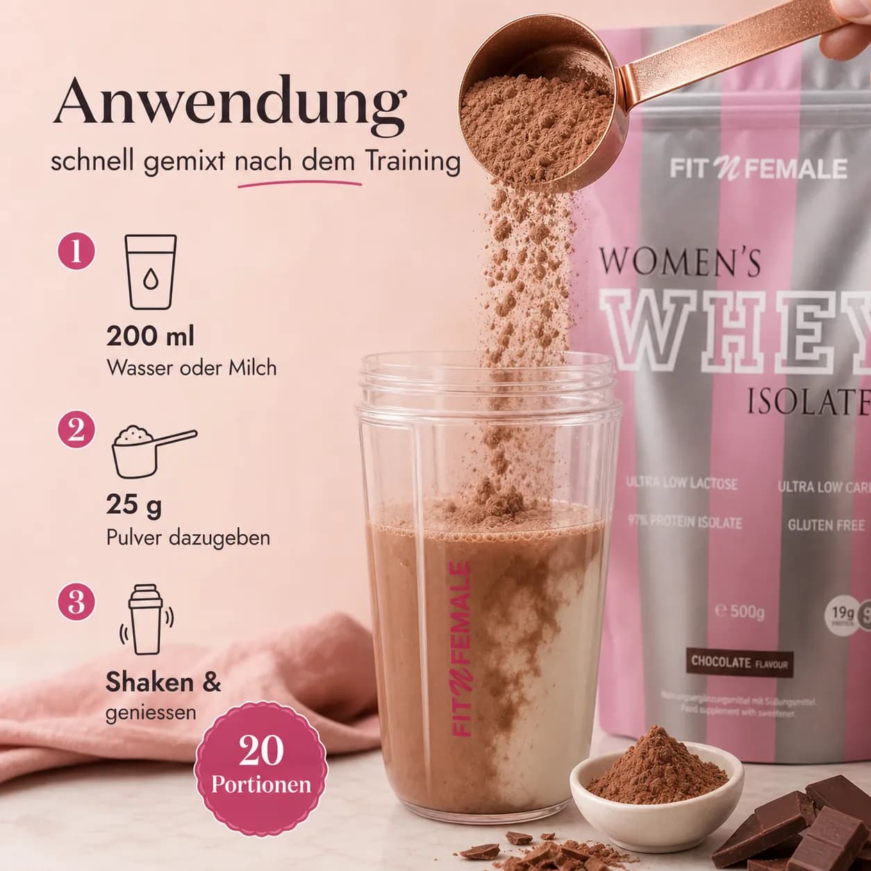 Fitnfemale whey isolate 02 anwendung
