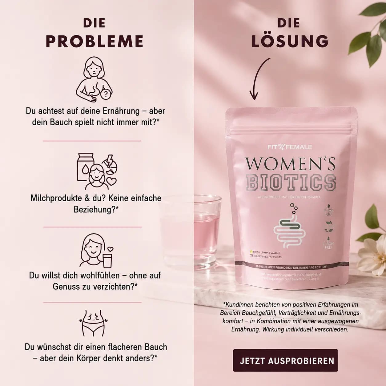 Womensbiotics probleme